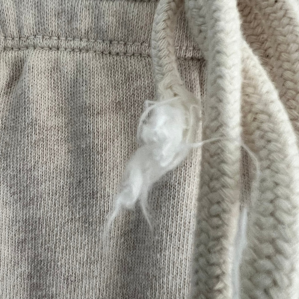 Aerie Juniors Small Oatmeal Heather Fleece Joggers Sweatpants - Picture 4 of 8